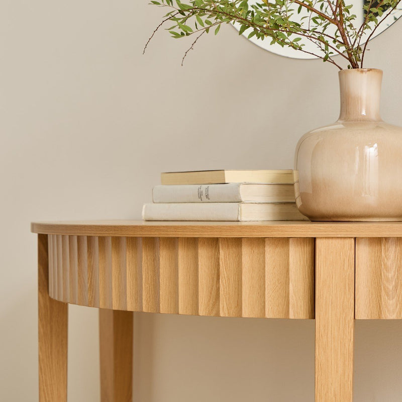 Console D'Entrée Design Bologne - Bois Clair