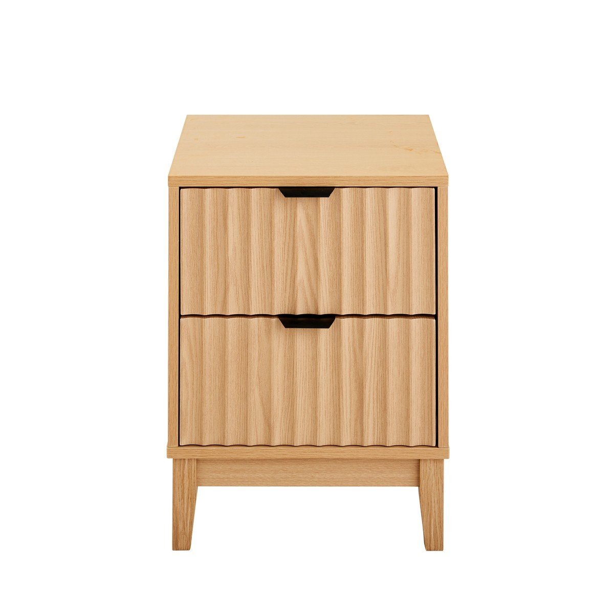 Bologna - 2 Drawer Bedside Table - Wave Effect