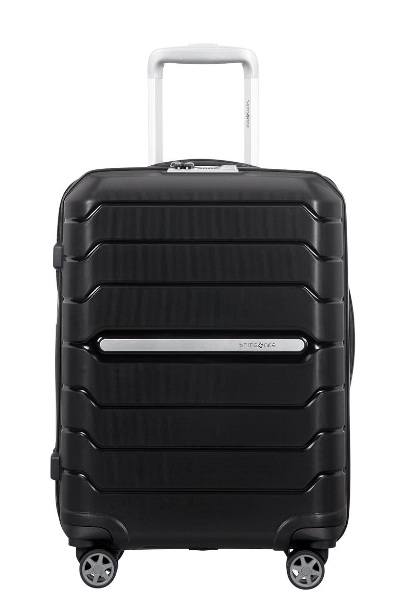 Maleta de Cabina Ampliable con 4 Ruedas - Flux - Negro