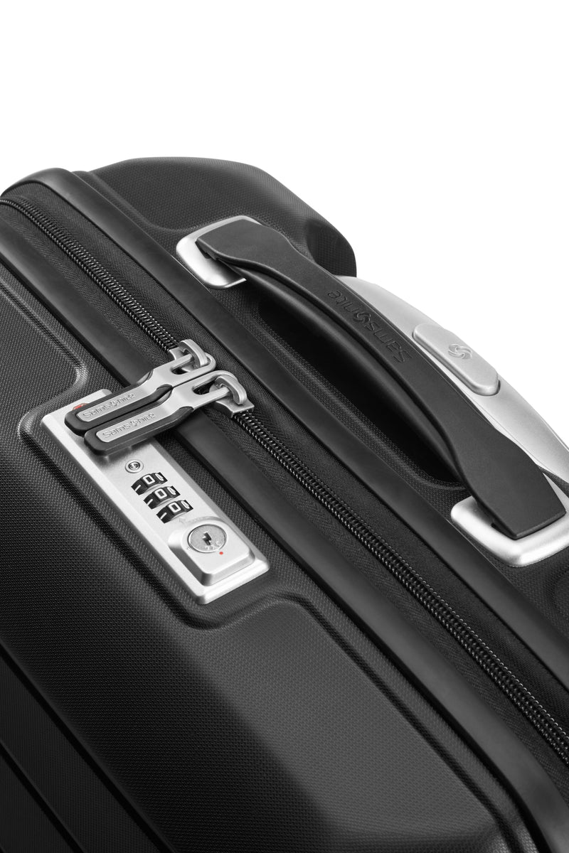 Maleta de Cabina Ampliable con 4 Ruedas - Flux - Negro