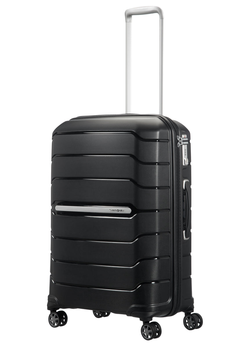 Valise Moyen Séjour Extensible À 4 Roues - Flux - Black