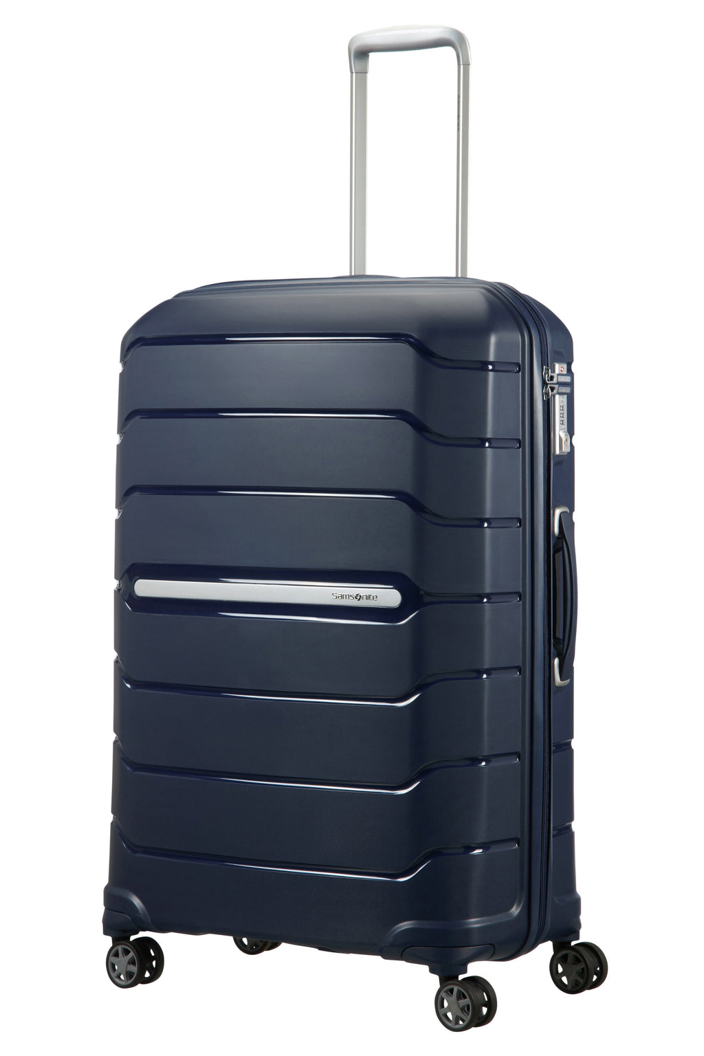 Expandable 4-Wheel Long Stay Suitcase - Flux - Navy Blue