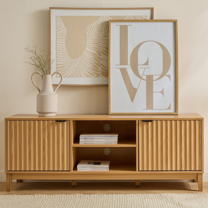 Meuble TV 120Cm Bologne - Bois Clair