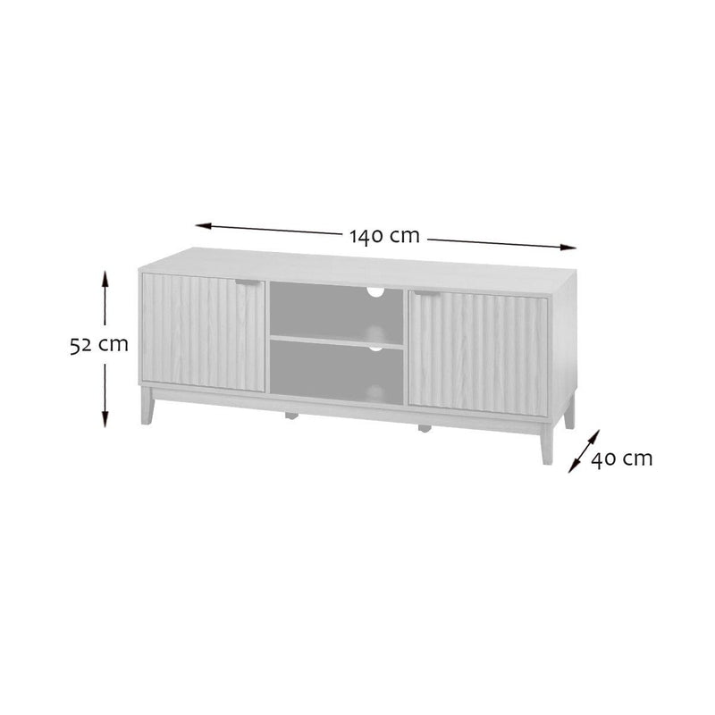 Meuble TV 120Cm Bologne - Bois Clair