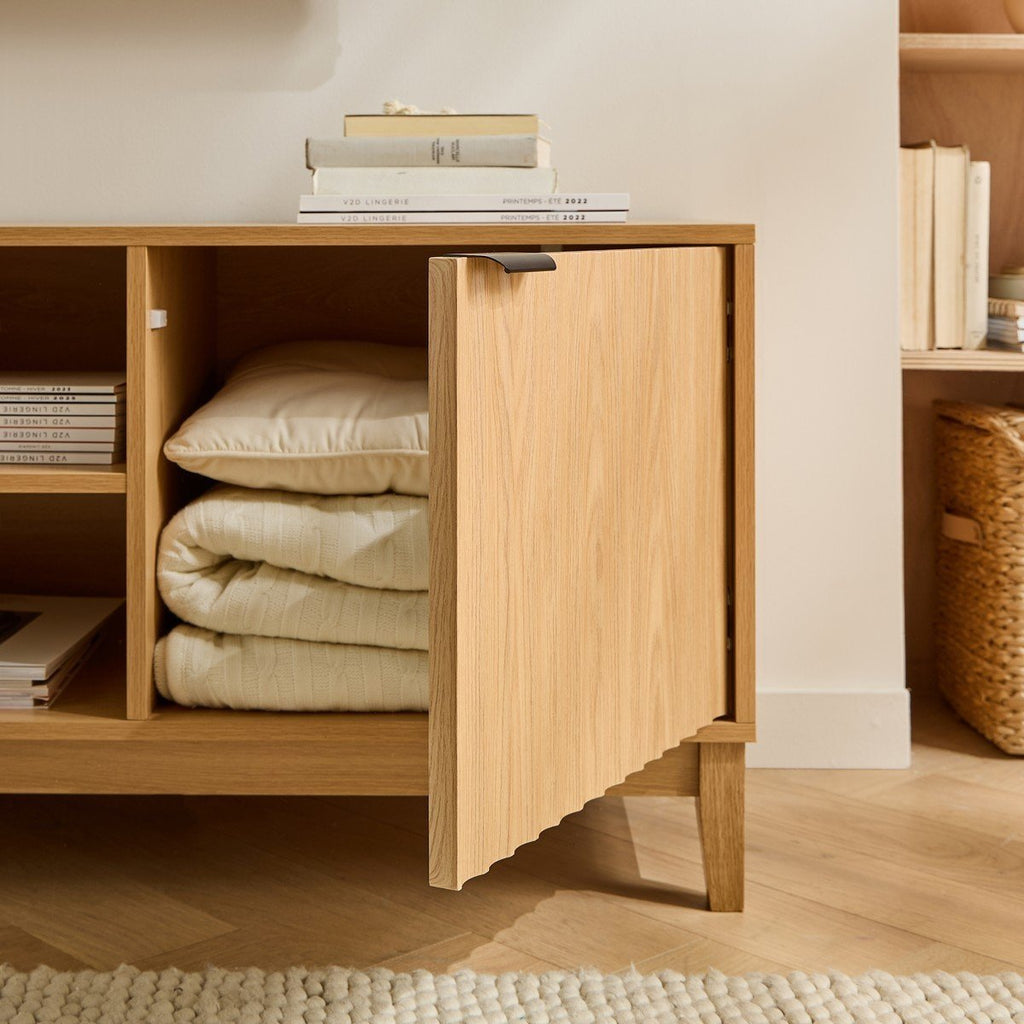 Bolonia - Mueble TV 2 puertas - Efecto Onda