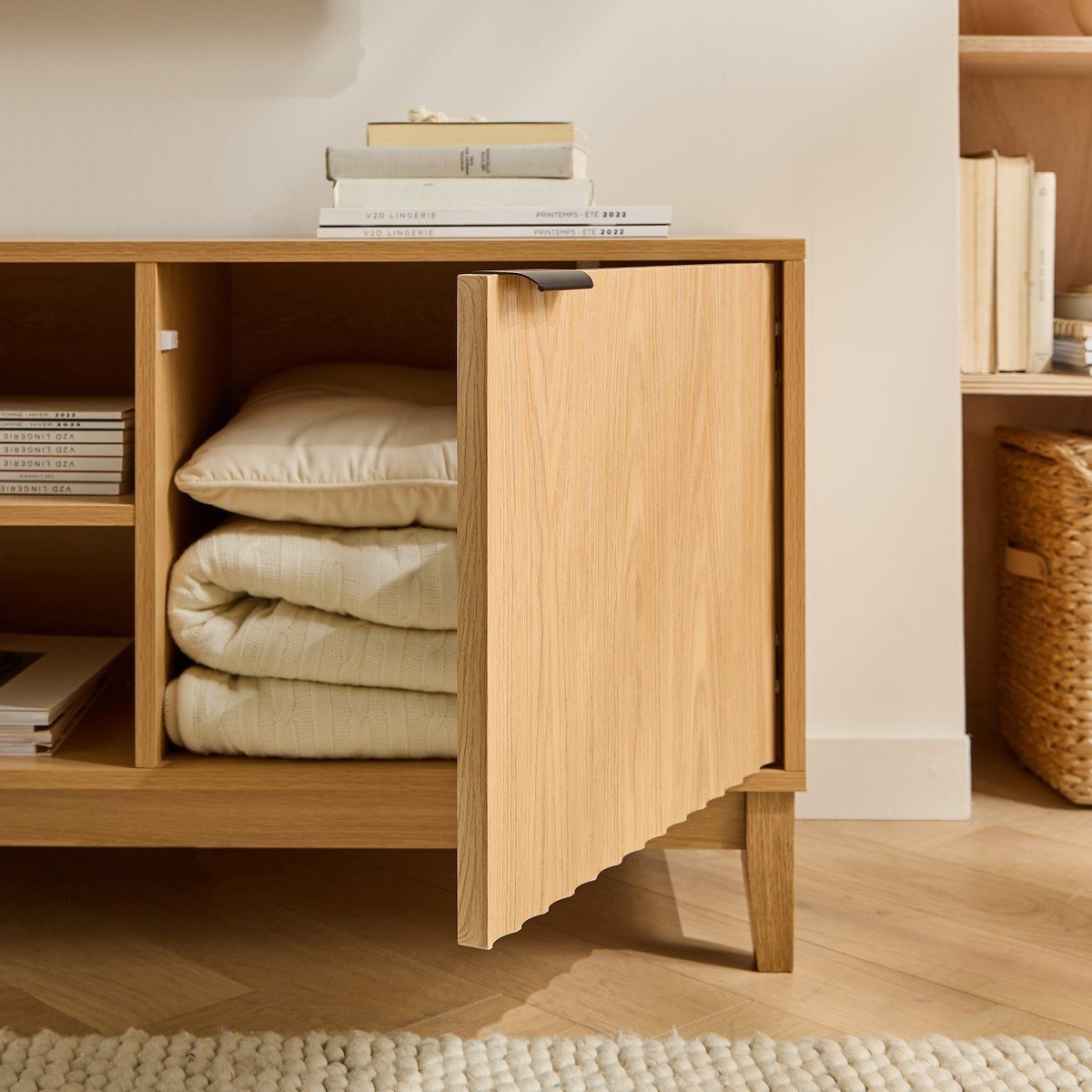 Bolonia - Mueble TV 2 puertas - Efecto Onda