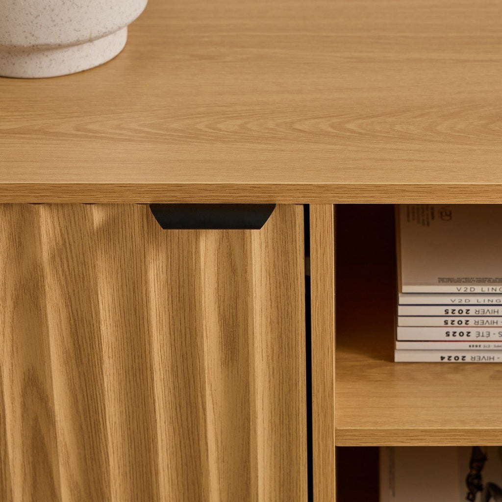 Bolonia - Mueble TV 2 puertas - Efecto Onda