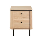 Malaga - 2 Drawer Bedside Table - Grooved Effect