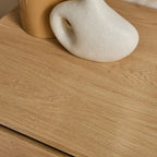 Malaga - 2 Drawer Bedside Table - Grooved Effect