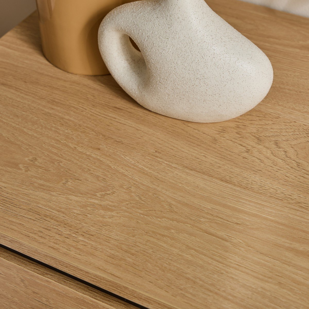 Malaga - 2 Drawer Bedside Table - Grooved Effect