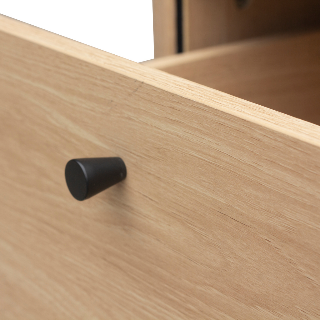 Malaga - 2 Drawer Bedside Table - Grooved Effect