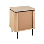 Malaga - 2 Drawer Bedside Table - Grooved Effect