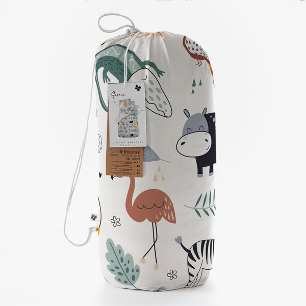 Savane - Couette Imprimée + Taies D'Oreiller - Coton Imprimé