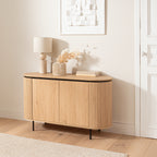 Malaga - 2 Door Sideboard - Grooved Effect