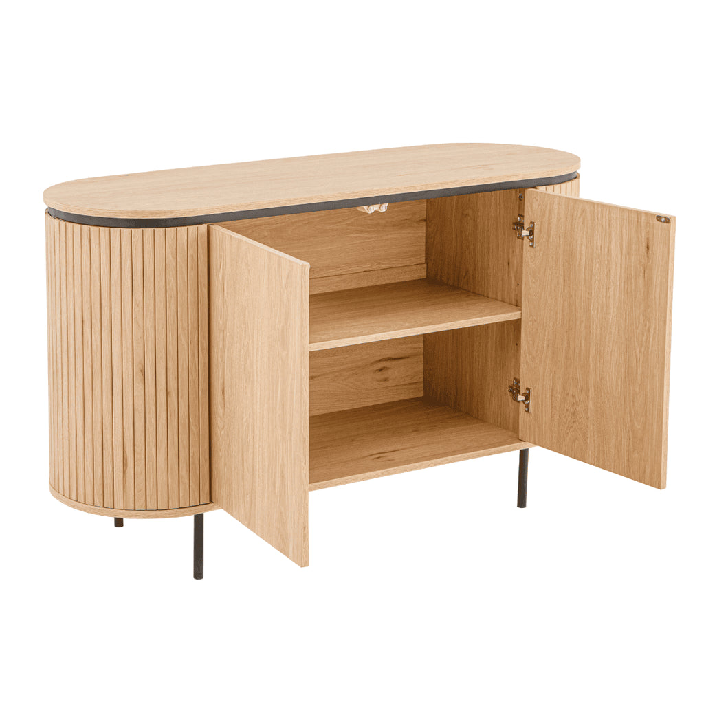 Malaga - 2 Door Sideboard - Grooved Effect