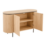 Malaga - 2 Door Sideboard - Grooved Effect