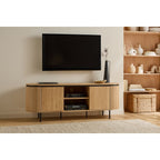 Malaga - 2 Door TV Unit - Grooved Effect