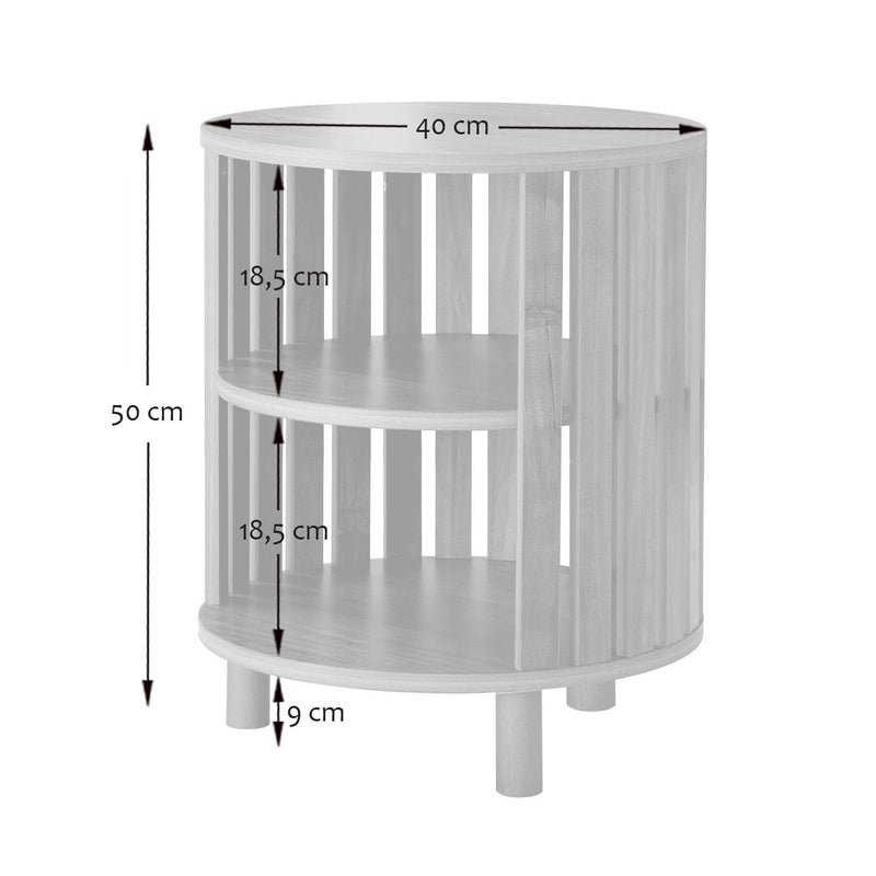 Bedside Table - Light Wood
