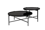 Li - Table Basse - Verre - Noir