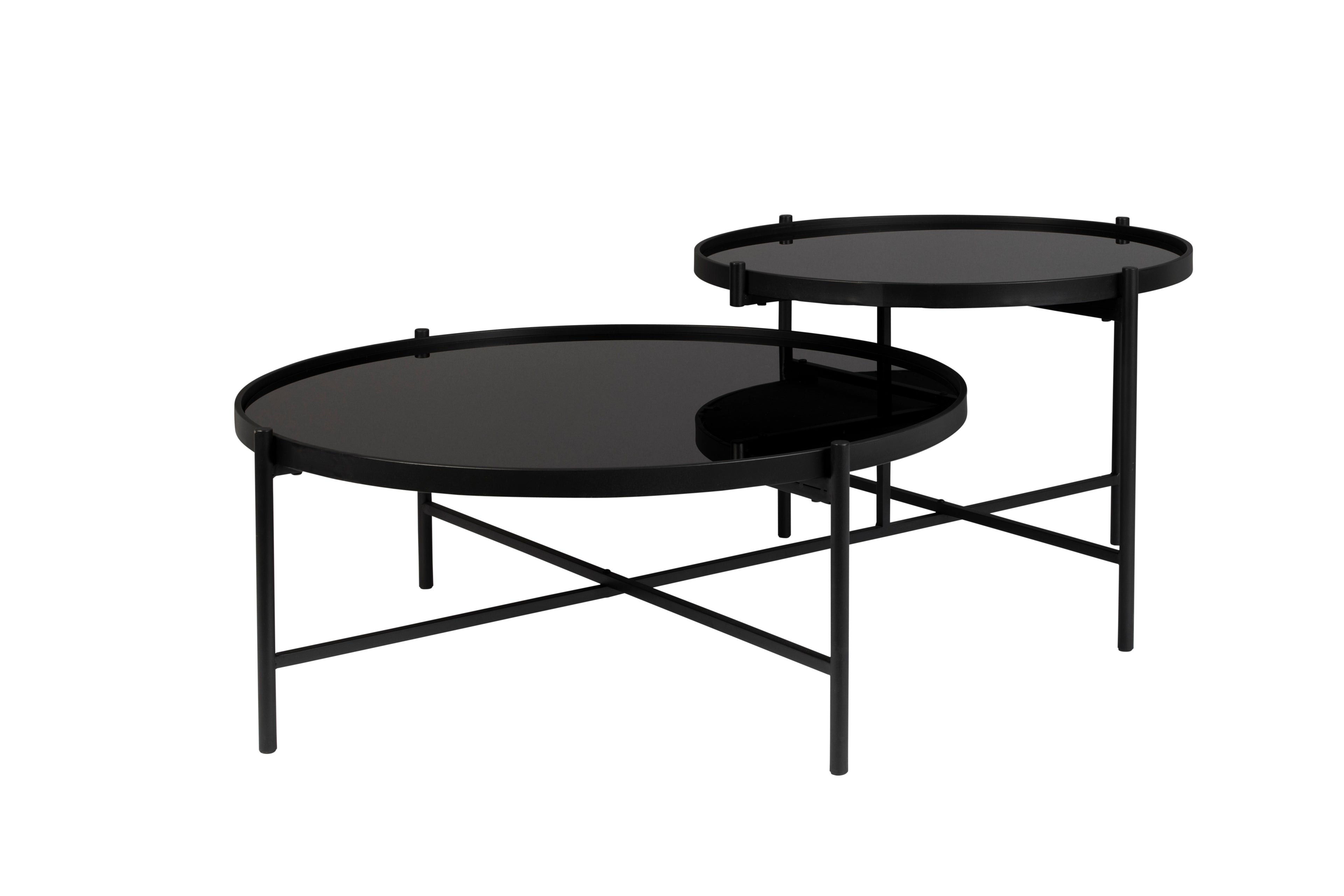 Li - Table Basse - Verre - Noir