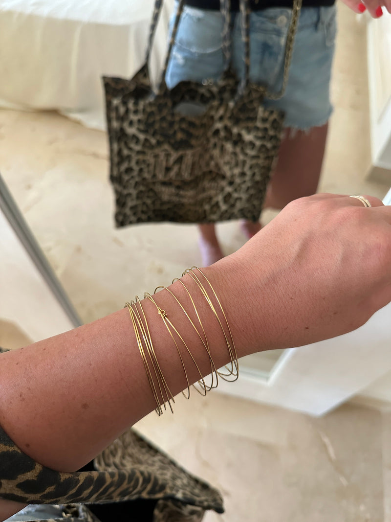 Set of 7 Baila Gold Weekly Bracelet