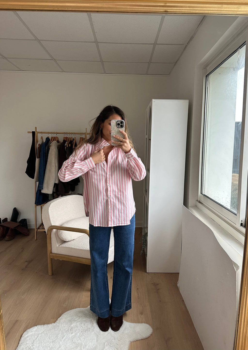 Blusa a rayas Colette rosas y blancas