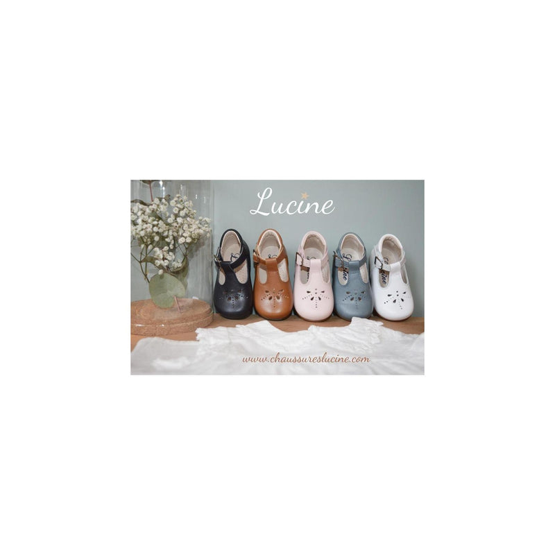 Chaussures Bottillons Salomé Bébé À Boucle Aloïs - Cuir Marine - Mixte