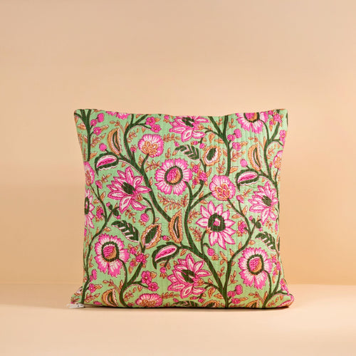 Housse De Coussin Jaipur - 45X45Cm - Mint Floral