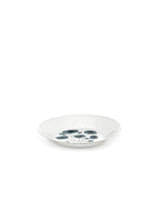 Midnight Flowers - 2er-Set Tiefe Teller - M - Bone-China-Porzellan - Anemone Vaniglia