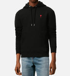Ami Paris - Ami De Coeur Hoodie – Black Red