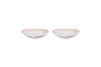 Set 2 Assiettes Cœur - Céramique - 14Cm - Shell Pink