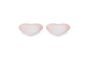 Set 2 Assiettes Cœur - Céramique - 14Cm - Shell Pink