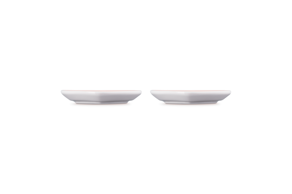 Set 2 Assiettes Cœur - Céramique - 14Cm - Shell Pink