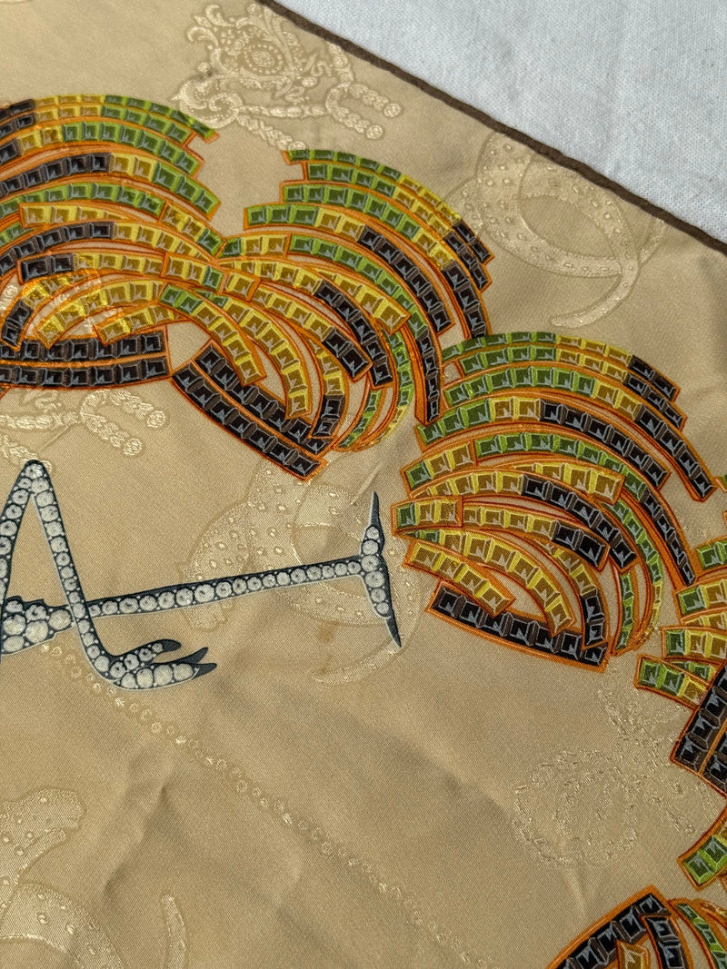 Foulard Cartier – Motifs Cygnes Et Plumes