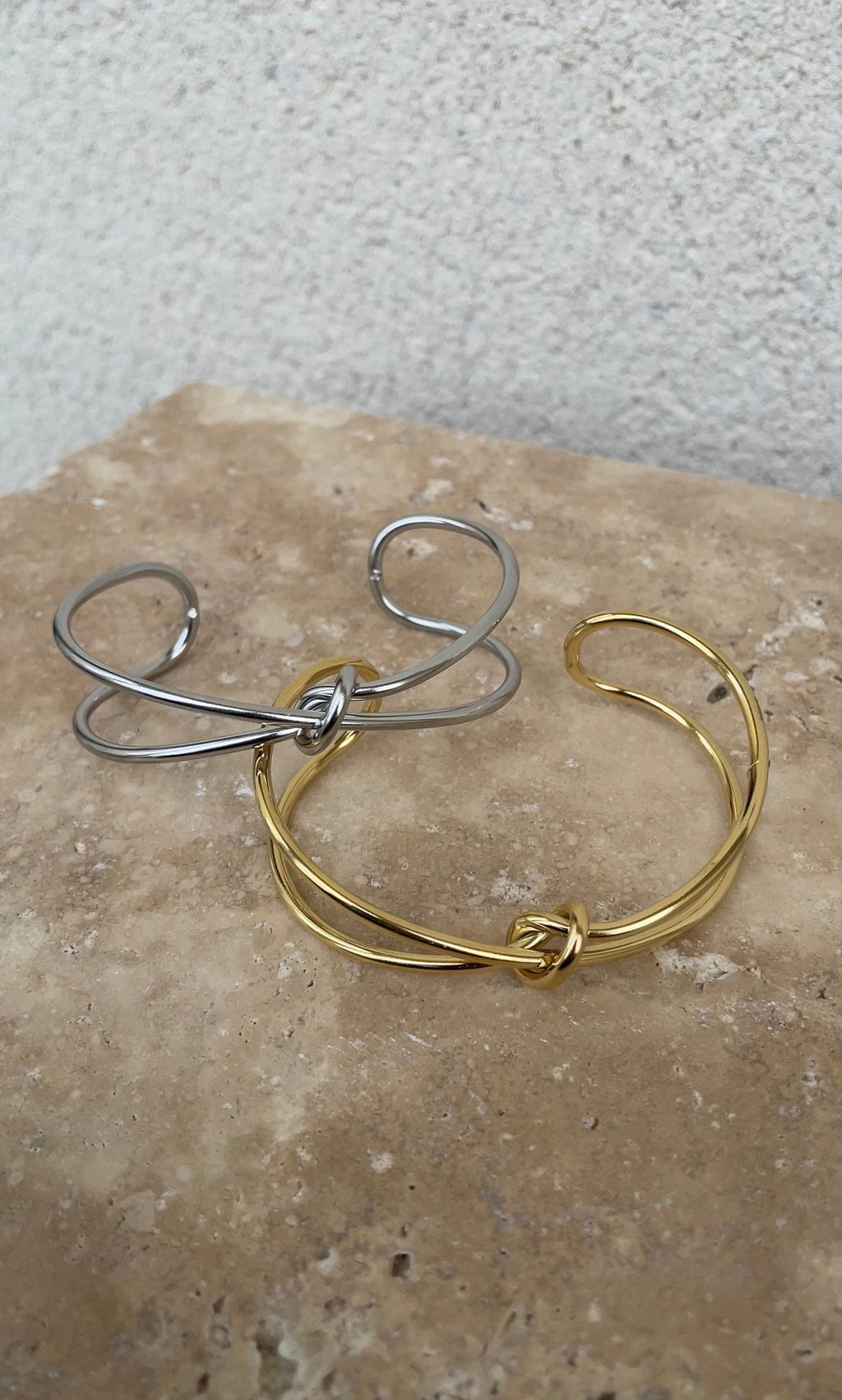 Thin Knot Bangle Bracelet