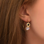 Fujita Hoop Earrings - White
