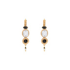 Fujita Sleeper Drop Earrings - White