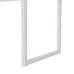 Function - Desk with 1 Drawer and Metal Legs - White