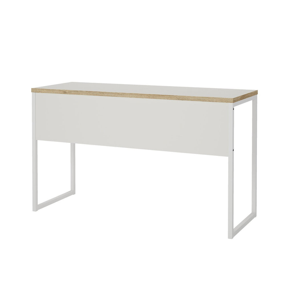 Function - Desk with 1 Drawer and Metal Legs - White