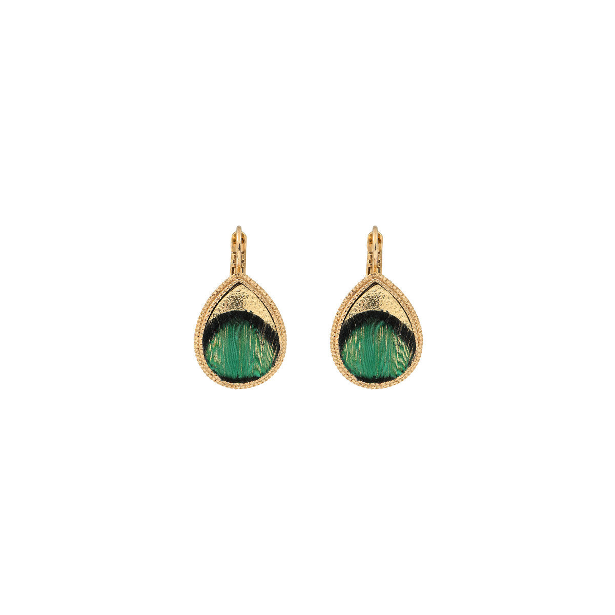 Fujita Stud Earrings - Green