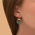 Fujita Stud Earrings - Green
