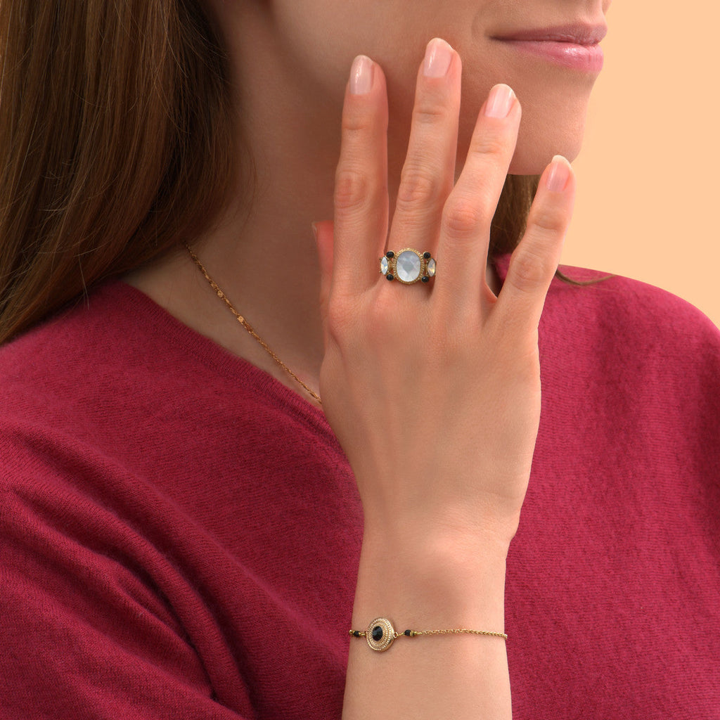 Pulsera Fina Ajustable Fujita - Blanco