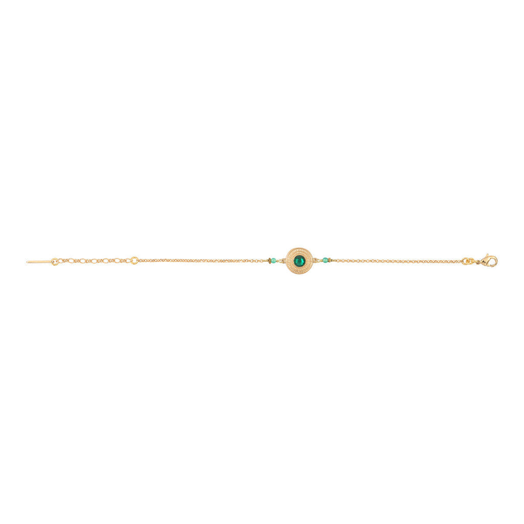 Pulsera Fina Ajustable Fujita - Verde