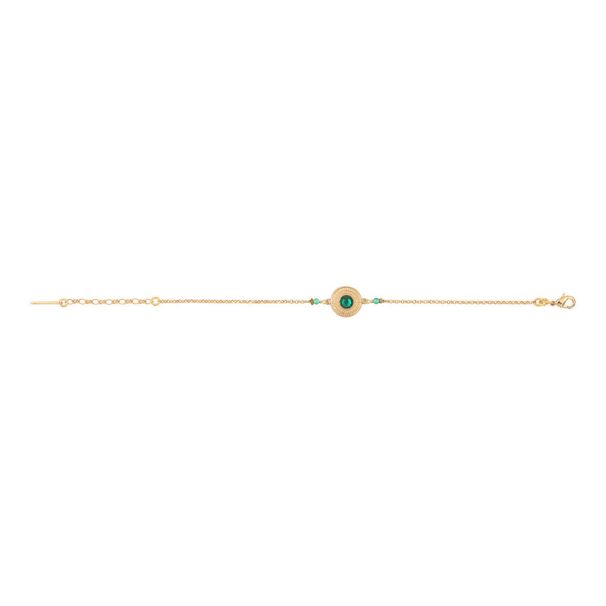 Pulsera Fina Ajustable Fujita - Verde