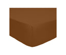 Mura Fitted Sheet - 100% Cotton Percale 80 Thread Count - Ocher