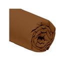 Mura Fitted Sheet - 100% Cotton Percale 80 Thread Count - Ocher