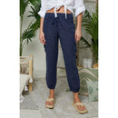 Autour Du Lin - Trousers - Navy - Women