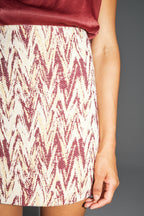 The Stella Mini Skirt In Tweed Made From Recycled Yarns