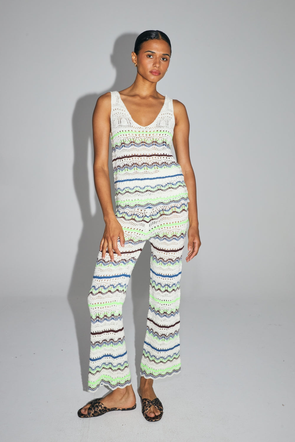 The Noa Top In Colorful Crochet From Oeko-Tex Cotton