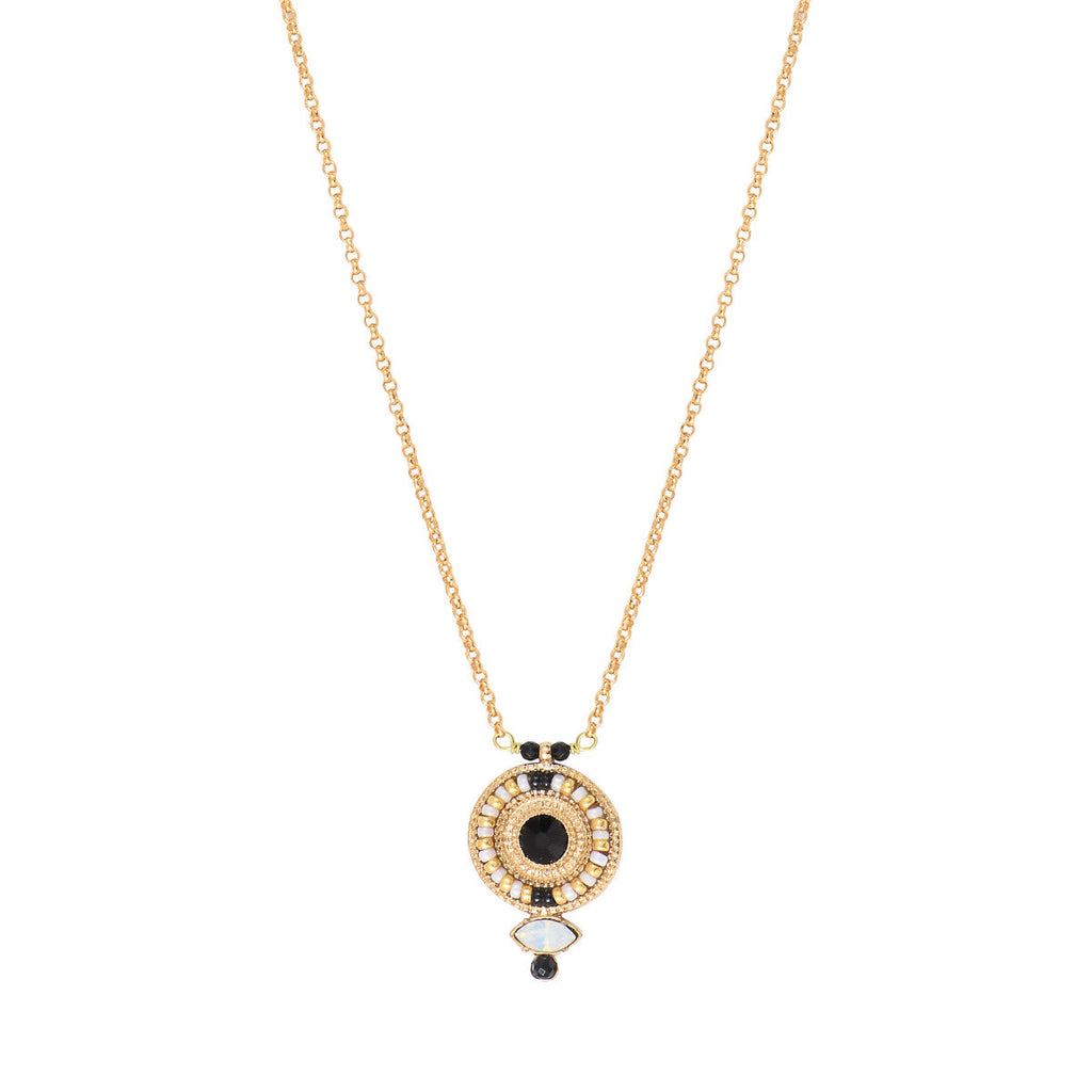 Collar Fino con Colgante Fujita - Blanco